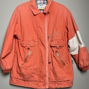 Vintage‎ iZZi Utility Jacket Womens Medium Y2K Workwear Streetwear Plaid Lined